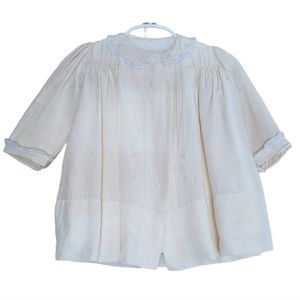 Vintage 1930s cream baby toddler baptismal dress bolero 9-12 months